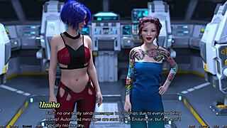 Stranded in space, the crew misses out on a wild threesome adventure.