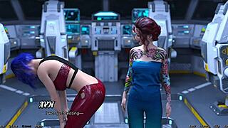 Stranded in space, the crew misses out on a wild threesome adventure.