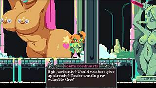 Cuphead-style pixel game with forbidden hex in Flipwitch part 3