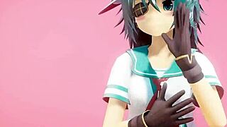 kantai collection kiso hentai dance and sex cowgirl position undress mmd 3d blue hair clip