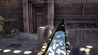 लारा क्रॉफ्ट, टॉम्ब में जगाया हुआ विशाल दैत्य मूर्ति तुम्हारी गैंड और चूत को तबाह करेगा? 3डी एनिमेटेड