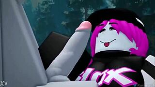 Roblox Animated Noob Obeys Command to Shut Up and Take Guest's Hard Anal Fucking and Blowjob