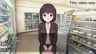 Office Lady Sleeps Inside Convenience Store Machine with Translated Subtitles