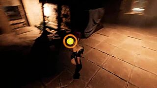 मैं tifa के रूप में कॉसप्ले करती हूं, मूर्ति का बड़ा लंड मेरी टाइट चूत में महसूस करती हूं