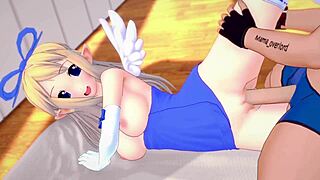 Flonne, take off that towel and let's have fun before bed!