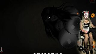 'Haunted by Nathalie!' the Halloween special exclaims provocatively with milf big tits blowjob!