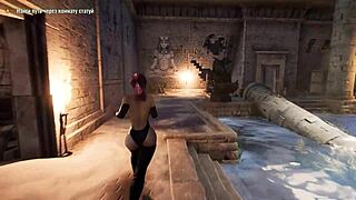 मैं tifa के रूप में कॉसप्ले करती हूं, मूर्ति का बड़ा लंड मेरी टाइट चूत में महसूस करती हूं