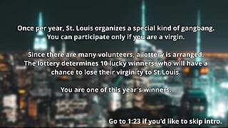 St louis guides ten lucky virgins through gangbang femdom sessions with multiple endings in azur lane