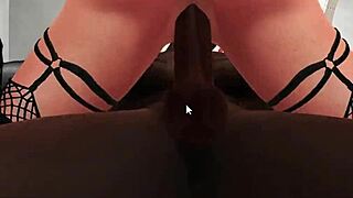 Babydoll Takes Deep Inside a Huge Cock, Fucks Guy, Cock Squirt Cum, Black BBC Machinima Second Life Preview Full on Red.