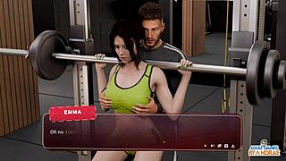 जिम में चुलबुली इम्मा का सेक्स कोच हॉट योगा चुदाई सेशन