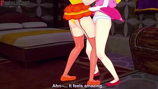 Peach And Daisy Threesome Competition Round One