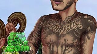 icardi and suarez relax on the beach in animation