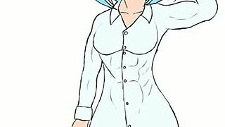 i tink fubukis musle growth is amazin in this sexy animaton