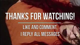 chubby goth girl toys with big dildo watching hentai