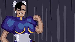 Juri Battles Chun Li in Feng Shui Mastery