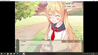 your waifu foxgirl nanako rides in a cute teen femdom scene