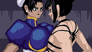 Juri Battles Chun Li in Feng Shui Mastery