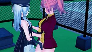 Altina Orion Gets Pussy Eaten By Classmate Juna Crawford Before Tribbing In Trails Of Cold Steel Lesbian Hentai