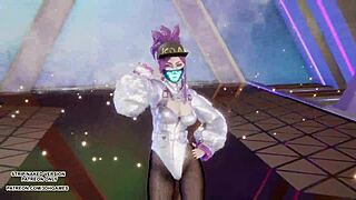 Akali Kda Dances Hot Supernova Uncensored!