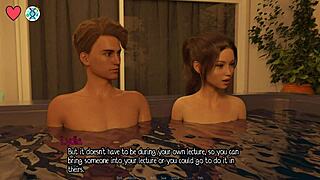 i fucked the brunette cheerleader in the hot tub and she thanked me