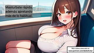 joi hentai fantasy of jerking off on the bus with a naughty girl, subtle teasing vibes