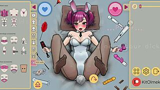 Detailed Scene of Jazzy Lolly Crush Engaging in Horny Bunny Play with Big Tits and Monster Cock Creampie