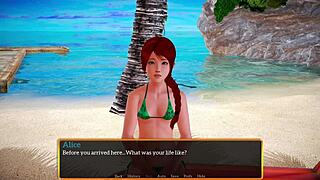 alice wears a nice sexy bikini in my new family part 55
