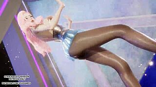 Mmd Hyolyn Wait Seraphine Sexy Kpop Dance League Of Legends Hentai Uncensored 4k 60fps