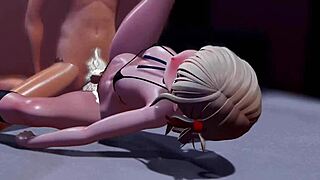 Chisato gets a creampie in 3D anime.