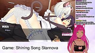 vtuber lewdneko plays shining song starnova bonus