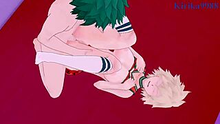 Himiko Toga Cheerleader And Mitsuki Bakugo Cheerleader And Izuku Midoriya Intense Sex - My Hero Academia Hentai