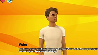 एल्मवुड यूनिवर्सिटी 23 - गोथ कॉलेज गर्ल के साथ रोमांटिक डेट नाइट