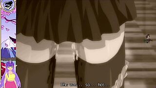 School Days Hentai Blowjob and Orgasm