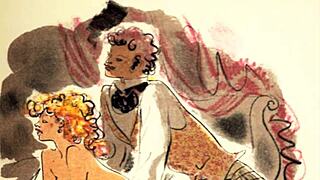 vintage erotic drawings featuring retro naked figures sensual poses