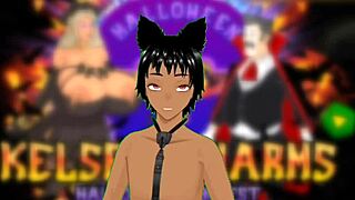 kelsey charms halloween sex contest, lasting longer in futanari oppai competition