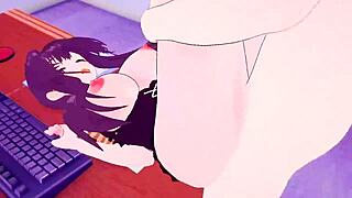 Kaoruko Waguri Works In The Office