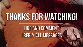 Busty Girl Watching Hentai Playing BBC Dildo