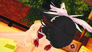 have you seen columbina losing her virginity with anal and blowjob in genshin hentai