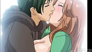 Horny Coworkers Threesome Anal and Cum on Tits