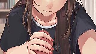 उसकी इंटेंस हैंडजॉब टाइट पकड़ती बोल्ड पैशन से स्ट्रोकिंग पीओवी हेंताई टीन 18+ सीन