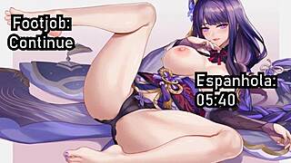 raiden shogun femdom footjob multiple endings