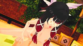 have you seen columbina losing her virginity with anal and blowjob in genshin hentai