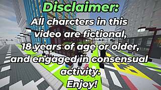 Hooker Fucked by Steve in Public Minecraft Scene