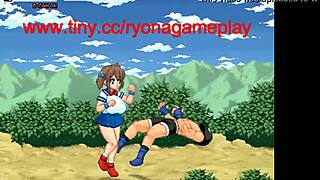 cute fighter girl has sex with men in inma fist action hentai game