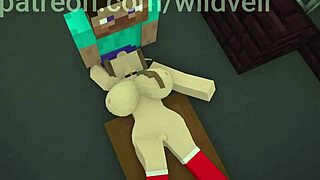 Hooker Fucked by Steve in Public Minecraft Scene