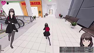 schoolgirl manaka exposes in shopping mall, secret bukkake without getting caught 😜