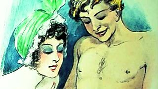 Vintage erotic art collection