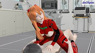 Aska Rides Dick Instead of Mecha 3D Hentai