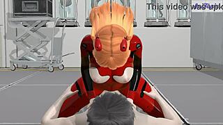 Aska Rides Dick Instead of Mecha 3D Hentai