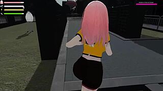 Roxanne the Exhibitionist Flashes Lingerie in Public Outdoor Adventures